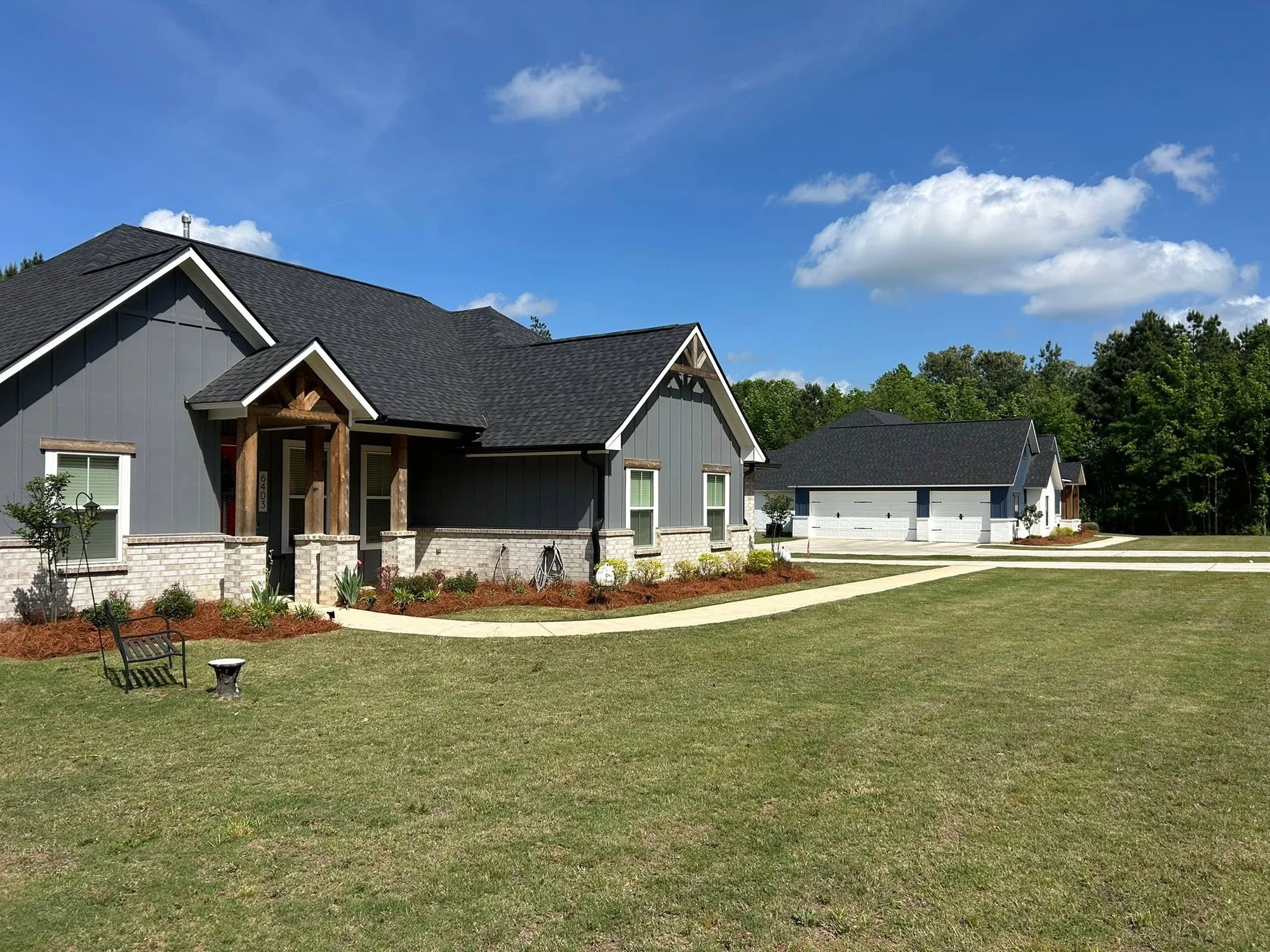 Completed whole-property landscape installation